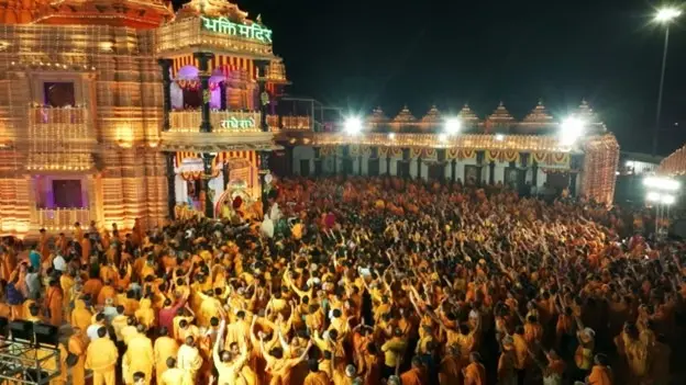 Celebrating Sharad Purnima at Bhakti Mandir: A Night of Bhakti, Bliss, and Spiritual Awakening
